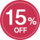 15%off