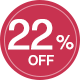 22%off