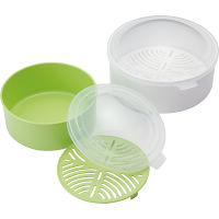 レンジ蒸し器　２点セット（目皿付）
