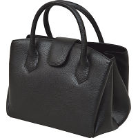 良品工房　日本製牛革ジャバラ式手提バッグ