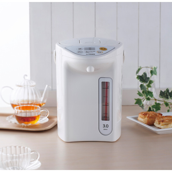 タイガー　マイコン電動ポット（３．０ｌ） ホワイトのサムネイル画像1
