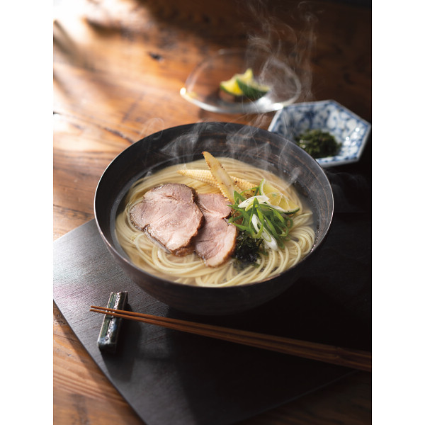 あごだし醤油＆岩塩ラーメンセット（１２食　磯紫菜付）のサムネイル画像1