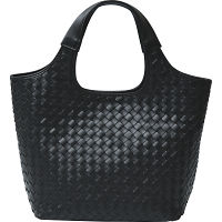 良品工房　日本製牛革　編込みバッグ