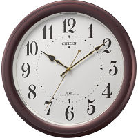 シチズン　夜間自動点灯ライト付電波掛時計