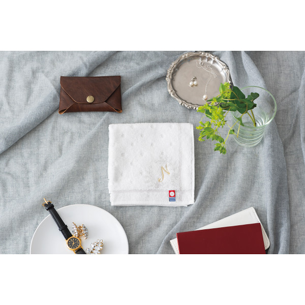 ＴＯ　ＦＯＲ　刺繍入り今治タオルハンカチ Ｎのサムネイル画像1