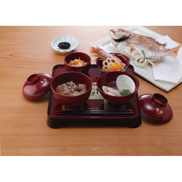 ディズニー　ＷＡ　お食い初めセット 赤（男の子用）のサムネイル画像1