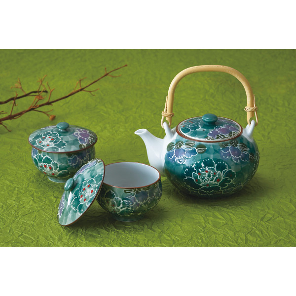 波佐見焼　彩牡丹　番茶器揃のサムネイル画像1