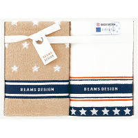 ＢＥＡＭＳ　ＤＥＳＩＧＮ　フェイスタオル２枚セット