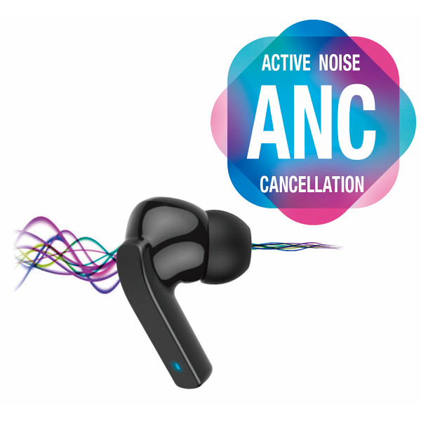 カシムラ　完全ワイヤレスステレオイヤホン　外音取込／ＡＮＣ　ＢＫのサムネイル画像2