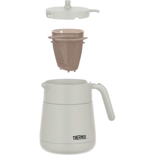 サーモス　ティーポット（７００ｍｌ） ライトグレーのサムネイル画像1
