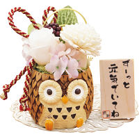 長寿福ろう（プリザーブドフラワー） ホワイト 