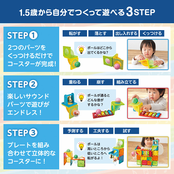 ピープル　ピタゴラス　知育いっぱい！ボールコースターサウンドのサムネイル画像1