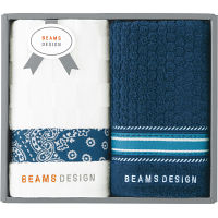 ＢＥＡＭＳ　ＤＥＳＩＧＮ　フェイスタオル２枚セット