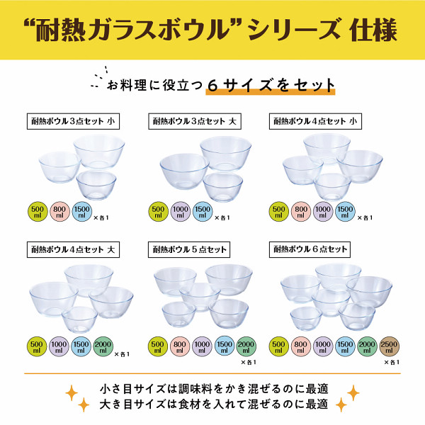 マジクック　耐熱ボウル６点セットのサムネイル画像2