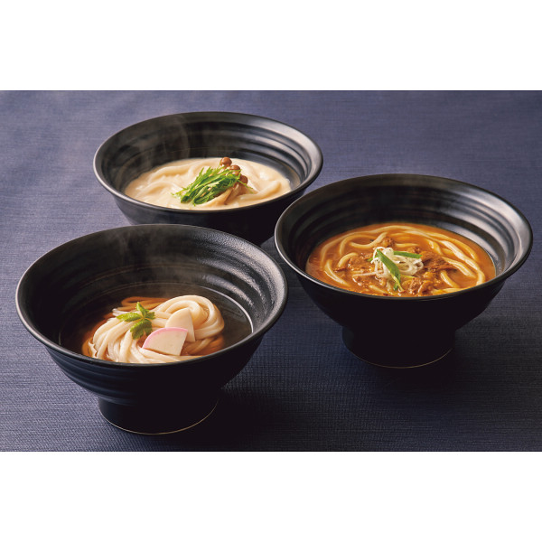 つるとんたん　かけ・カレー・クリームのおうどん（３人前）のサムネイル画像1