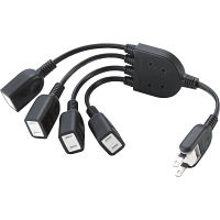 エレコム　ＡＣアダプタ用電源延長コード　２０ｃｍ
