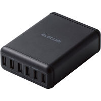 エレコム　ＡＣ充電器　６ポート　合計６０Ｗ　電源ケーブル１．５ｍ