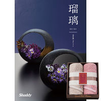 極ふわ　やさしいたおる＆カタログギフト　瑠璃（花菖蒲）セット