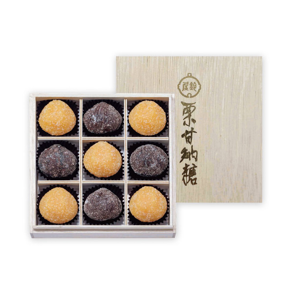 銀座鈴屋　栗甘納糖（木箱入）のサムネイル画像1
