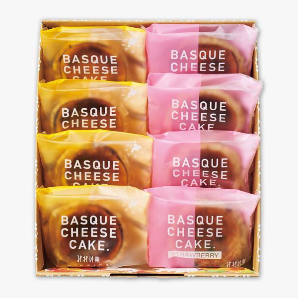 みれい菓　苺とプレーンのバスクチーズケーキセットのサムネイル画像1